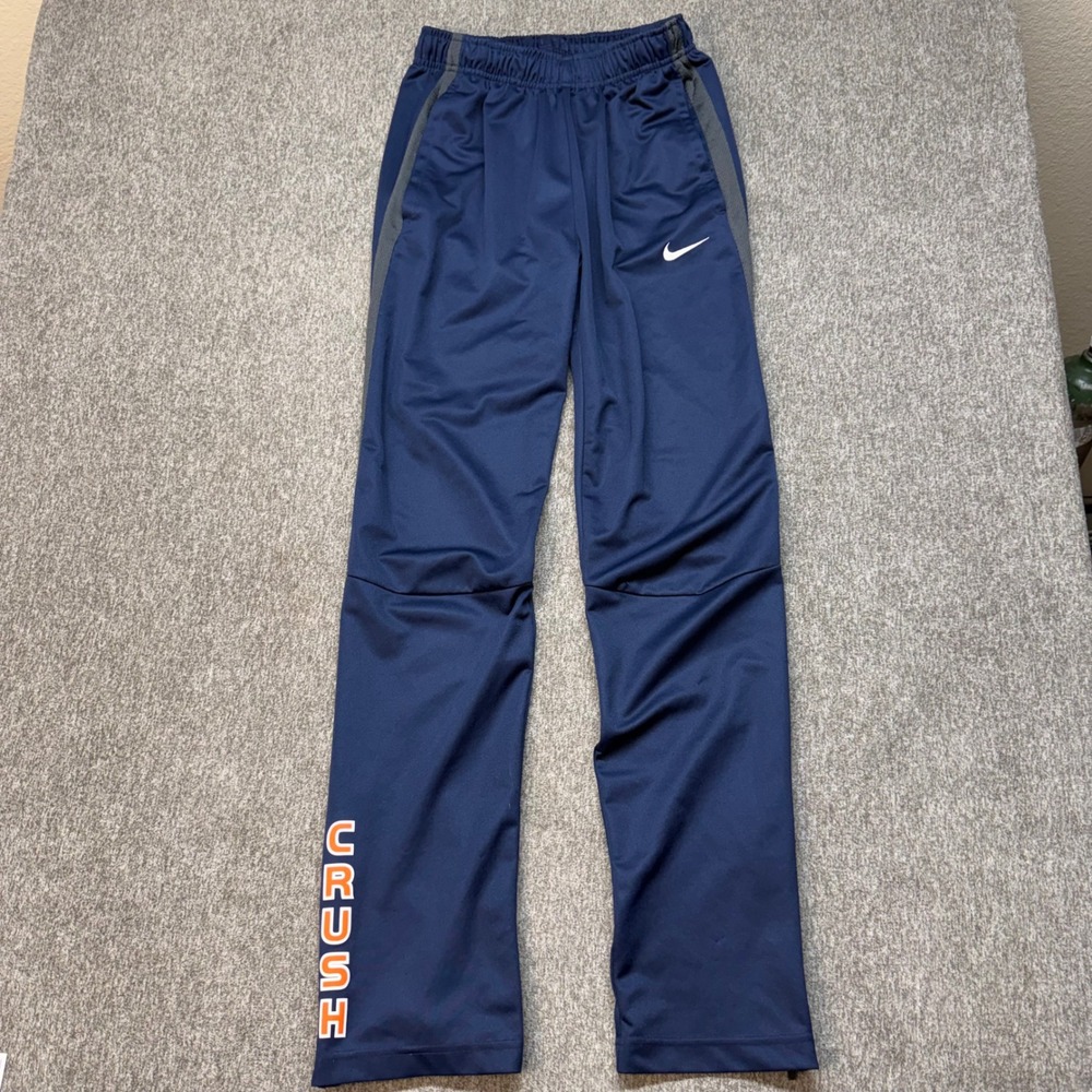 Nike Mens Navy Blue Crush Graphic Training Pants 836120-418 Size Small Tall